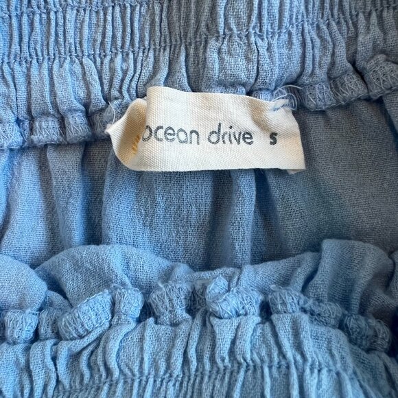 Ocean Drive Tiered Mini Skirt Size Small, Color: Pacific Blue - Picture 3 of 5